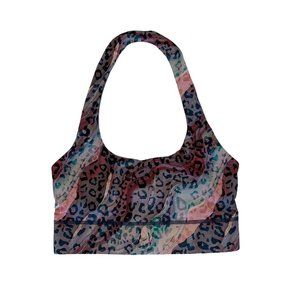 Fabletics Multicolor Leopard Print Sports Bra